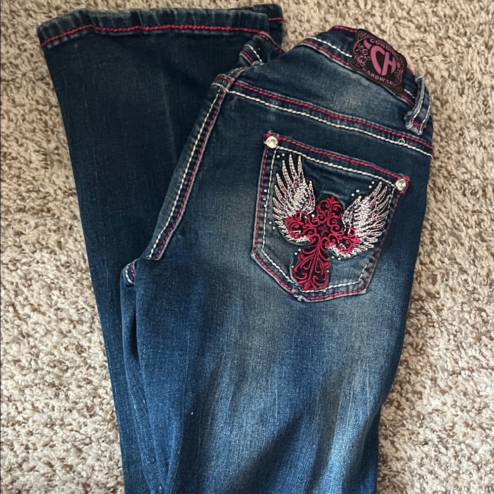 Cowgirl hardware girls jeans Size